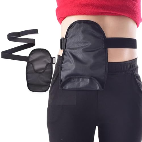 Sac de stomie étanche avec bande de fixation élastique réglable fournitures universelles iléostomie femmes et hommes ceinture d'urostomie réutilisable, housse de sac de stomie le sport et la natation