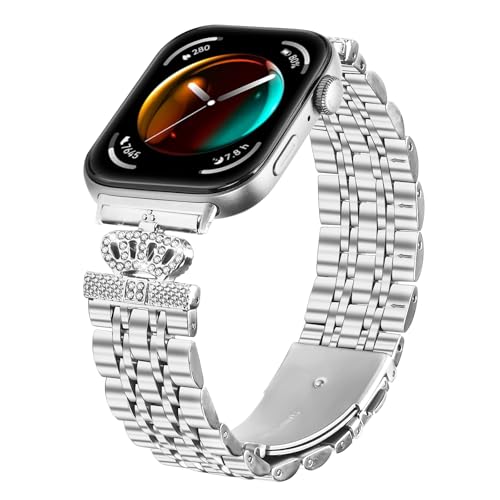 AsohsEN ���^���X�g���b�v Huawei Fit 4/Fit 3�Ή� ���߉\ �G���K���g �J�W���A���X�^�C���o���h Huawei Fit 4 Pro�o���h ���f�B�[�X �����Y (�V���o�[�A�����T�C�Y)