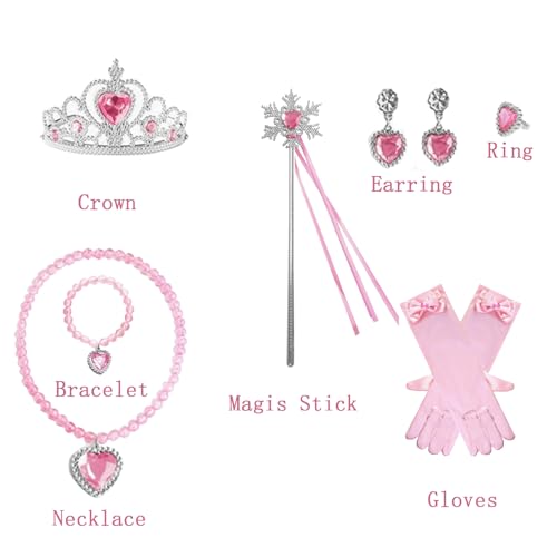 Disfraz Glinda para Niñas con Varita y Corona miniatura 3