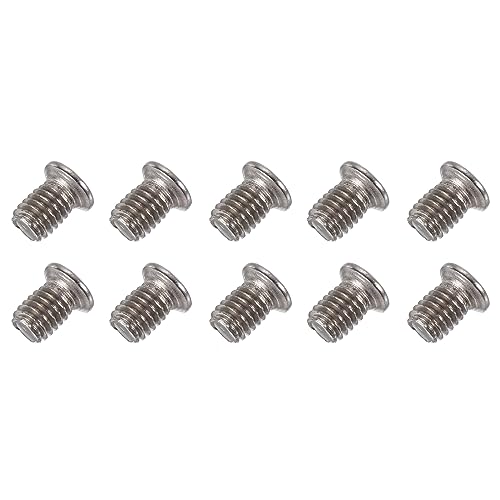 QUARKZMAN M3 x 4.8mm Tornillos de Computadora, 100 Piezas Tornillo de Cabeza Plana con Cruz para Hogar Oficina Computadora HDD Ventilador de PC Interruptor de TV, Plateado