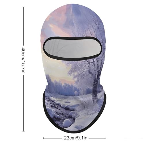 Balaclava para hombre, máscara para esquí y ciclismo, protección facial y cervical para invierno miniatura 2