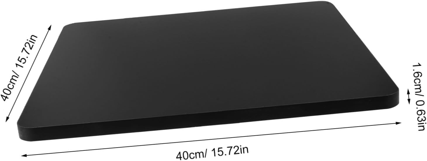 STOBAZA Square Coffee Table Top Black Artificial Board for Living Room