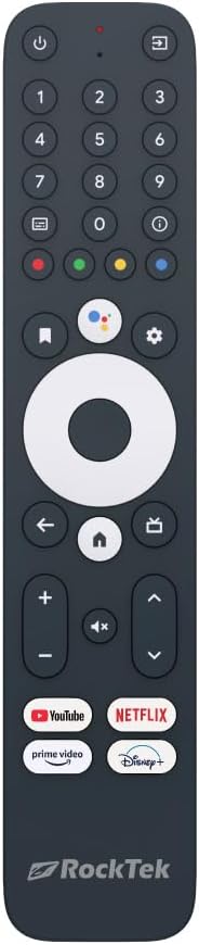 RockTek G20 Bluetooth Voice Remote Control for Google TV and Android TV (Exclusive for G2 TV Box, Limited Functionality with Other Devices)