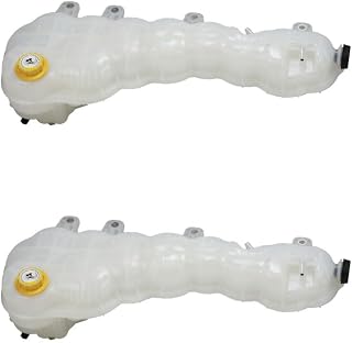 Mytee Products (2 Pack) Coolant Reservoir Tank with Caps & Sensor Compatible with Freightner Cascadia 2018-2022 - Coolant Tank Replaces OEM A05-32836-000, 0532312000, A0532836000, 603-1316, 1165834S02