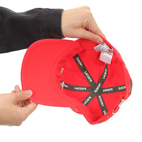 BONÉ LACOSTE BIG CROC Cor:Vermelho;Tamanho:Unico