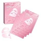 baioribe Qu???Bio-Collagen Face Mask Overnight, Hydrating Korean Sheet Mask, Collagen Glow Up Firm Skin Deep Hydrating Masks for Pore Minimization - Glow like Glass Skin (1 Box (4 Pcs))