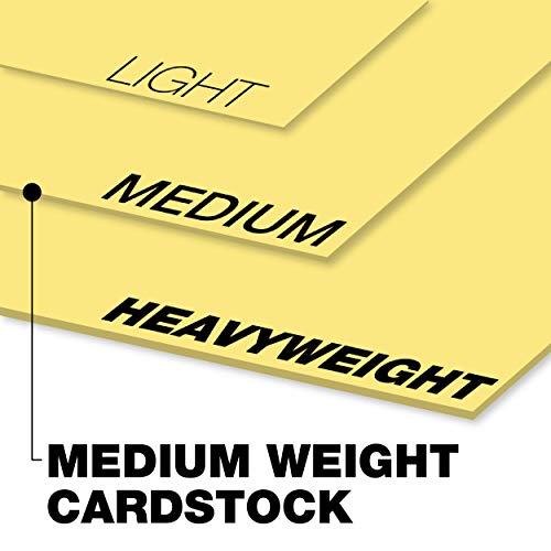 Springhill 8.5” X 11” Buff Yellow Colored Cardstock Paper, 90Lb, 163Gsm, 250 Sheets (1 Ream) – Premium Lightweight Cardstock, Smooth Finish Printer Paper For Cards, Flyers, Scrapbooking – 055100R #TOP2
