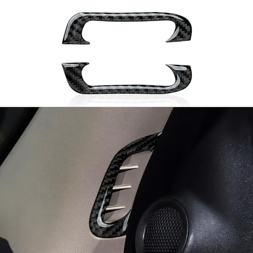 Image of A Pillar Air Vent Decals for 2011-2020 Dodge Durango / 2011-2021 Jeep Grand Cherokee WK2 Accessories Carbon Fiber Interior Stickers