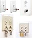 UbiGear 4 Pcs Magnetic Screw Key Holder Hanger Organize Hook Mount Tool Rack for Lightswitch Switch Panel (4-Pcs(1/2"))