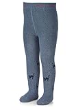 Sterntaler Kleinkind Mädchen Strumpfhose Baby Kleinkind Hexe Strumpfhose meliert - Babystrumpfhose - mit Hexe Motiv und Vollplüsch - tintenblau, 80
