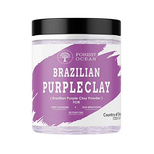 Image of Brazilian Purple Clay For Face Care, Skin Care & Hair Care (100% Pure & Natural) - 200g