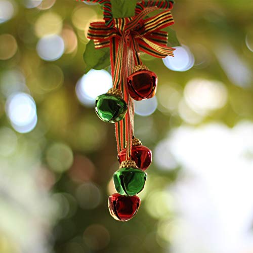 image for SAVITA 240Pcs Christmas Jingle Bells, DIY Craft Jingle Bells with 20m 