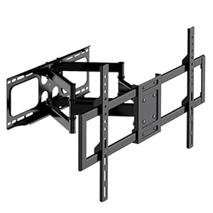 Futura TV Wall Bracket for 32-80 Inch TVs, Universal TV Bracket & TV Wall Mount with Tilt, Swivel & Rotation, Fits Flat & Curved LED LCD Screens, VESA 75x75mm to 600x400mm, 70kg Max Load