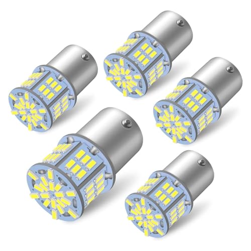 GERUI 5 Stück 1156 Glühbirne 12V-24V für Außenlandschaft Weiß Hell Glühbirne für Outdoor Landschaft Innenhofbeleuchtung (Weiß)