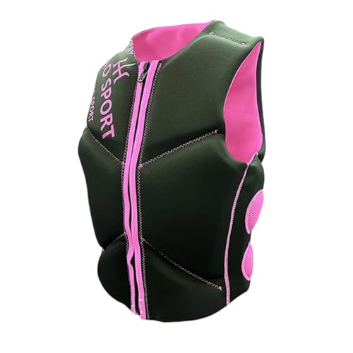 Genérico Chaleco Salvavidas para Natación Surf Flotabilidad Marítimo Deportes Acuáticos Flotador Seguridad Ajustable Unisex (Red, L)