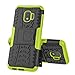 RioGree Phone Case for Samsung Galaxy J2 / Core / J2 Dash /J2 Pure Case, Heavy Duty Cell Phone Shockproof with Kickstand Cover Skin TPU,Green