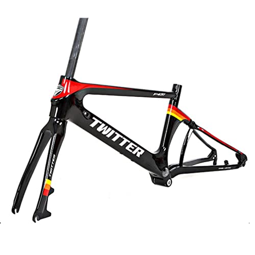 HIMALO Carbon Fiber Folding Bike Frame 22er 451 BMX Frame Foldable Disc Brake Frame with Fork, QR 100/135mm