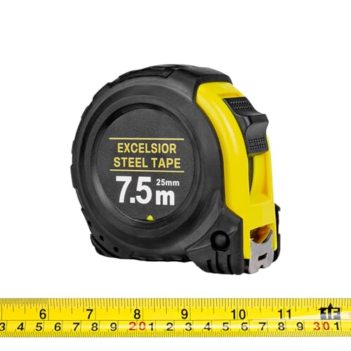 Cinta métrica retráctil pesada de 7.5 m con bloqueo suave miniatura 1