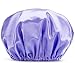 Huachnet Waterproof Double Layers Women's Shower Caps (Rose Dot)