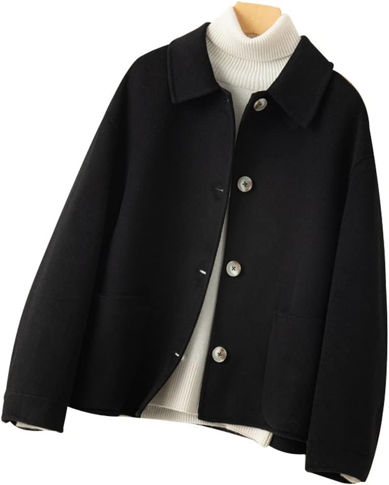 Reurie' レウリィ オリジナルダブルジップショートウールコート