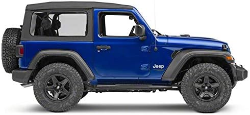 Redrock 4x4 PNC Side Step Bars; Textured Black Compatible with 18-22 Jeep Wrangler JL 2-Door
