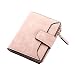 Produktbild Diyafas Vintage Portemonnaie Damen Kurze Brieftasche Geldbörse mit Reißverschluss Münztasche Geld Organisator Kartenhalter