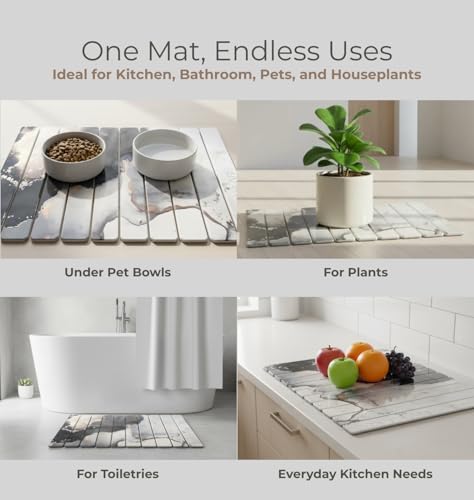 Tapete de secado de platos de diatomeas plegable con 50% de descuento