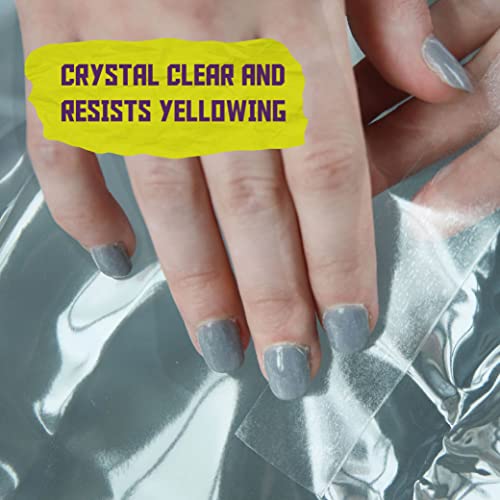 Atack Extra Sticky Clear Double-Sided Tape, Removable, 2-Inch X 20-Yards - Wall Safe Heavy-Duty Double Sides Self Sticky Wall Fabric Tape For Wood Templates, Furniture, Leather, Curtains And Craft #TOP4