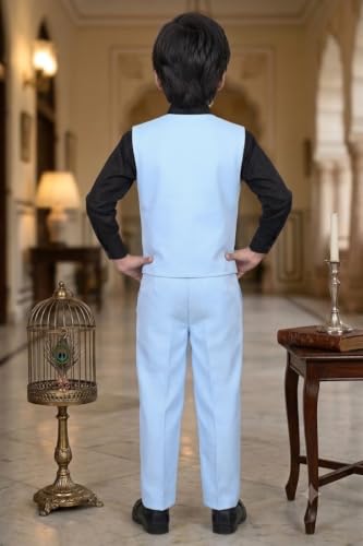 Image of 3-Piece Shirt, Trouser, Waistcoat with Bow-Tie Boy's Suit Set for Party, Wedding, Birthday VC405