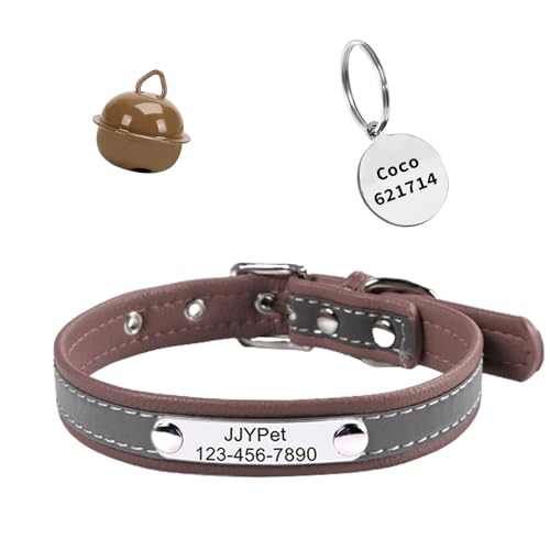 Personalized Reflective Cat Collars Name Tag and