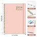 2026 Planner, Weekly and Monthly Calendar Planner, January 2026 - December 2026, Hardcover 2026 Calendar Book with Tabs For Women & Men, Inner Pocket, Spiral Bound, Perfect for Office Home School Supplies - A5 (6.3