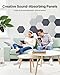 18 Pack Hexagon Acoustic Panels, Self-Adhesive Soundproof Wall Panels, High Density Acoustic Wall Panels, Sound Proofing Panels for Walls, Office, Reccording Studio, Ceiling 12