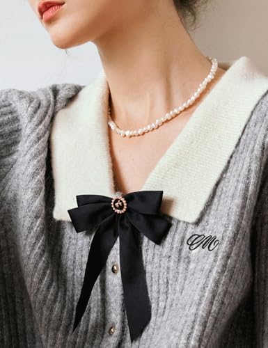 Women's Grey Cropped Sweater Cardigan with Bow Button Closure On Chest Long Sleeves Autumn Fashion Sweater4