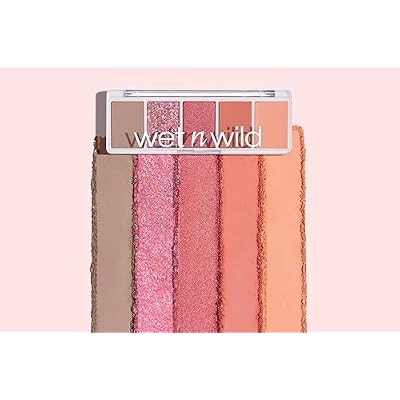 wet n wild Color Icon Eyeshadow Makeup 5 Pan Palette, Matte, Shimmer, Metallic, Long Wearing, Rich Buttery Pigment, Cruelty Free - Full Bloomin'