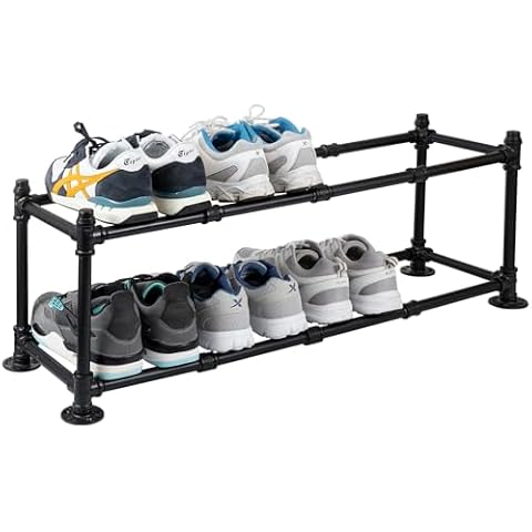 MyGift 2 Tier Shoe Rack Cover