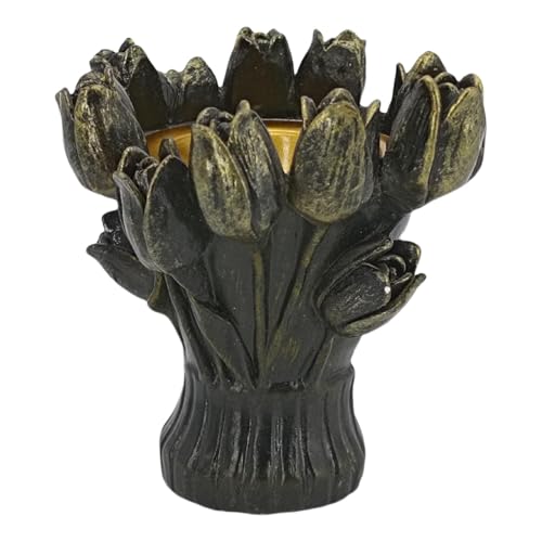 Soporte de incienso de flores, pequeño quemador de incienso de flores, decoración hecha a mano para escritorio