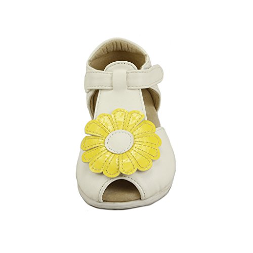 The Doll Maker Open Toe T Strap Sandal - FBA173115A-6 White2