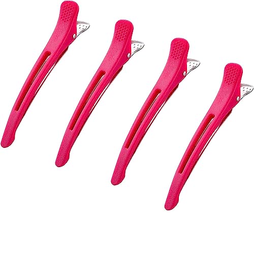 Giitoo ダッカールセット - 跡がつかないヘアクリップ メンズ プロ用 4個セット 11.5cm