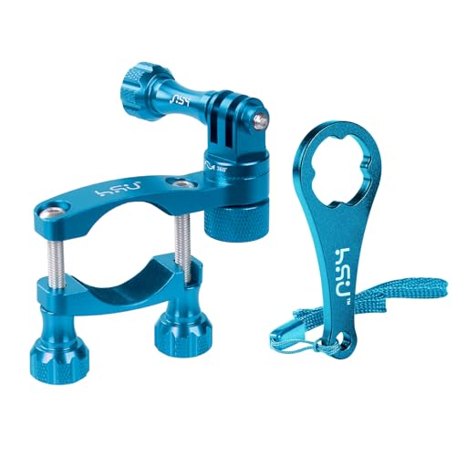 Support guidon de vélo et moto compatible GoPro rotatif en aluminium HSU