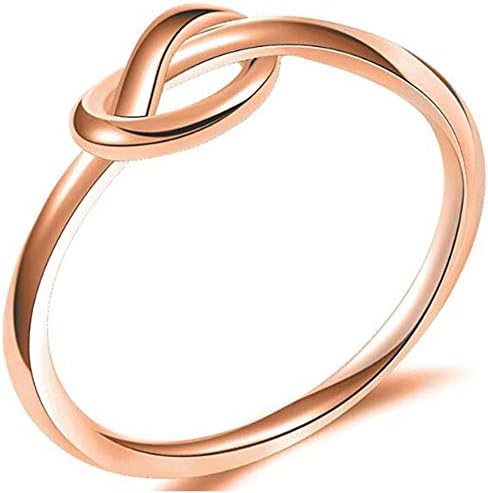 Jude Jewelers Size 3-13 Stainless Steel Simple Love Knot Celtic Promise Anniversary Statement Ring image 5