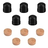 5uds Almohadillas Corcho Trombón y 5uds Topes Goma Punta de Vara, Corcho Duradero Válvula Desagüe Del Trombón y Tope Goma para la Punta Vara para Accesorios Instrumentos Musicales