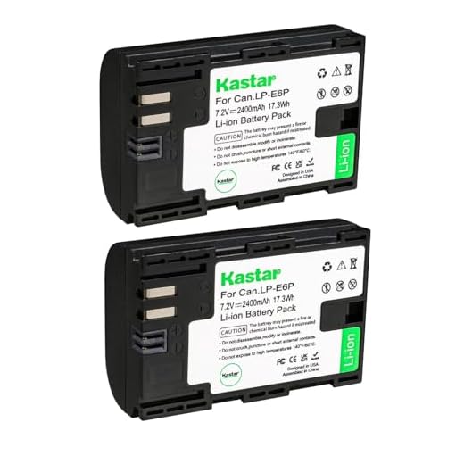 Kastar LP-E6P Lithium-ion Battery Twin Pack
