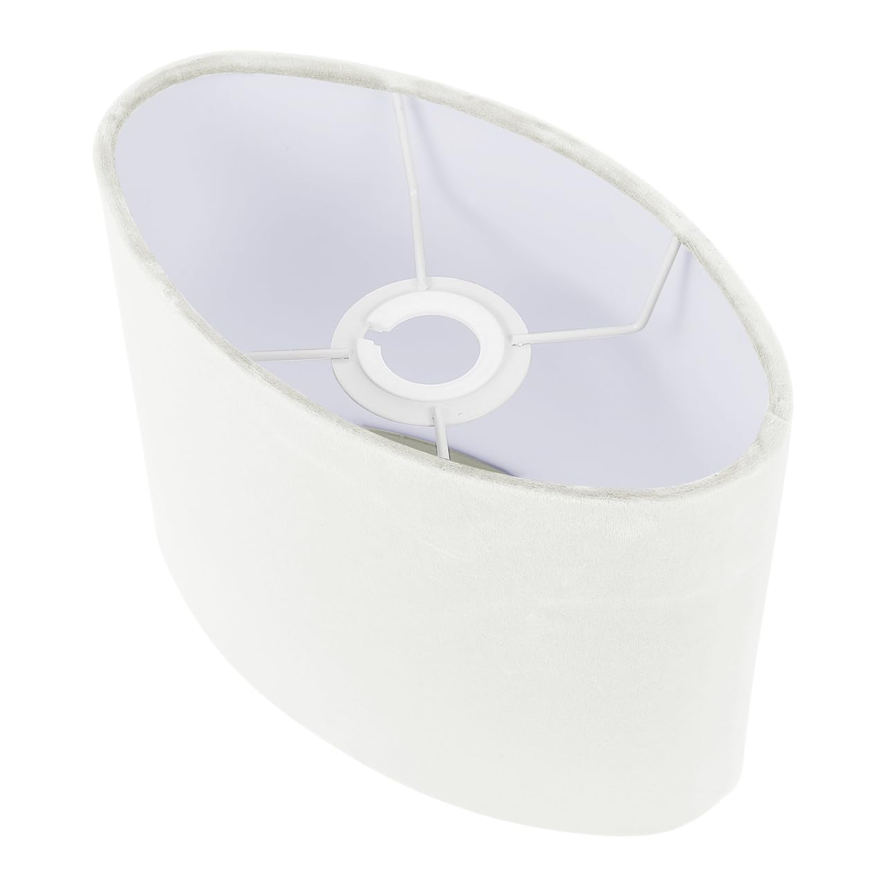 Pantalla Ovalada De Tela Para Lámpara De Mesa Cubierta Decorativa Que Difunde Luz Fácil Instalación Ideal Para Dormitorio Y Sala De Estar