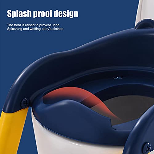 Enjovdery Assento de treinamento para penico – vaso sanitário dobrável para treinamento com escadas,