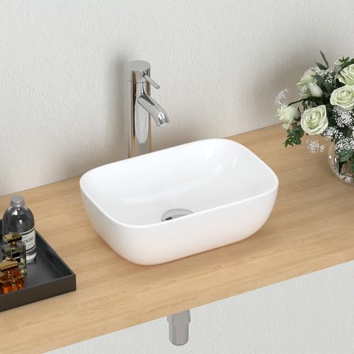 J-FAMILY 14.5'' x 10'' Bathroom Small Vessel Sink Above Counter