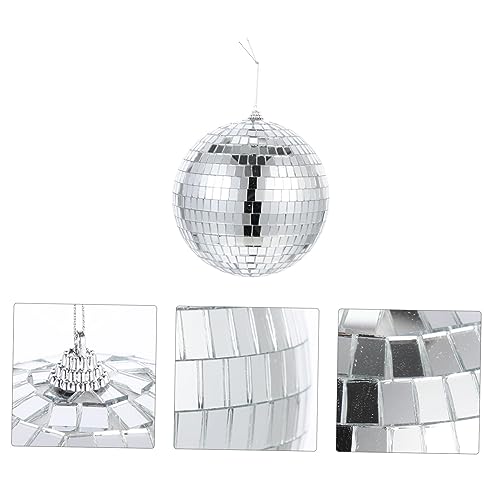 TOYANDONA 2 Pçs Espelho De Vidro Decorativo Bola De Discoteca Pendurado Bola De Discoteca Pendurado