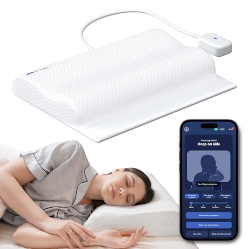 DRAVEL Premium Smart Anti-Snore Pillow,Advanced Positioning and Sound Monitoring,Sleep Well