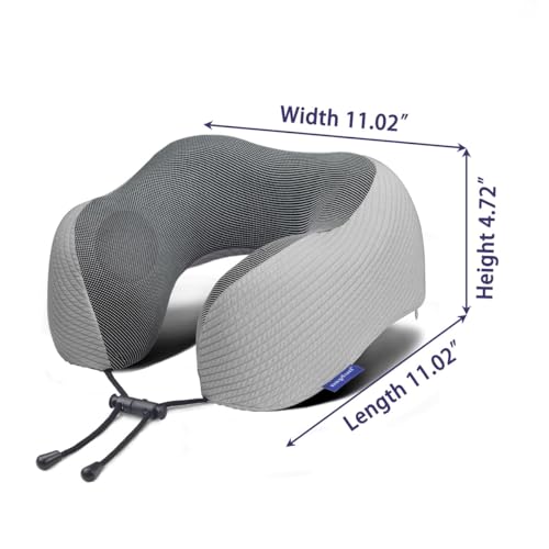 image for napfun Neck Pillow for Traveling, Upgraded Travel Neck Pillow for Airp