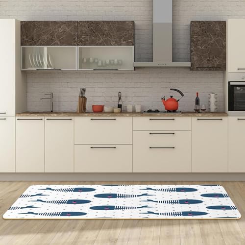 Tapis de cuisine absorbant et lavable lot de 2 antidérapants
