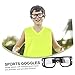 Sosoport 3pcs Athletic Glasses Safety Glasses Sports Goggles Glare Lens Shockproof for Soccer Protection